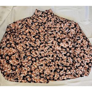 Sanctuary Floral Jacket - Black and Pink